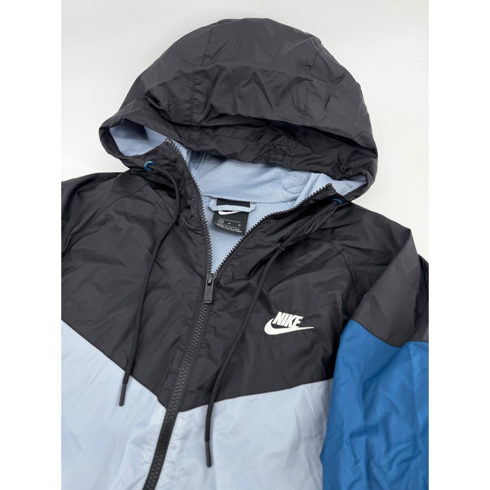 Nike Mens Sportswear Windrunner Hooded Windbreaker Jacket Blue Grey AR2191-464 M